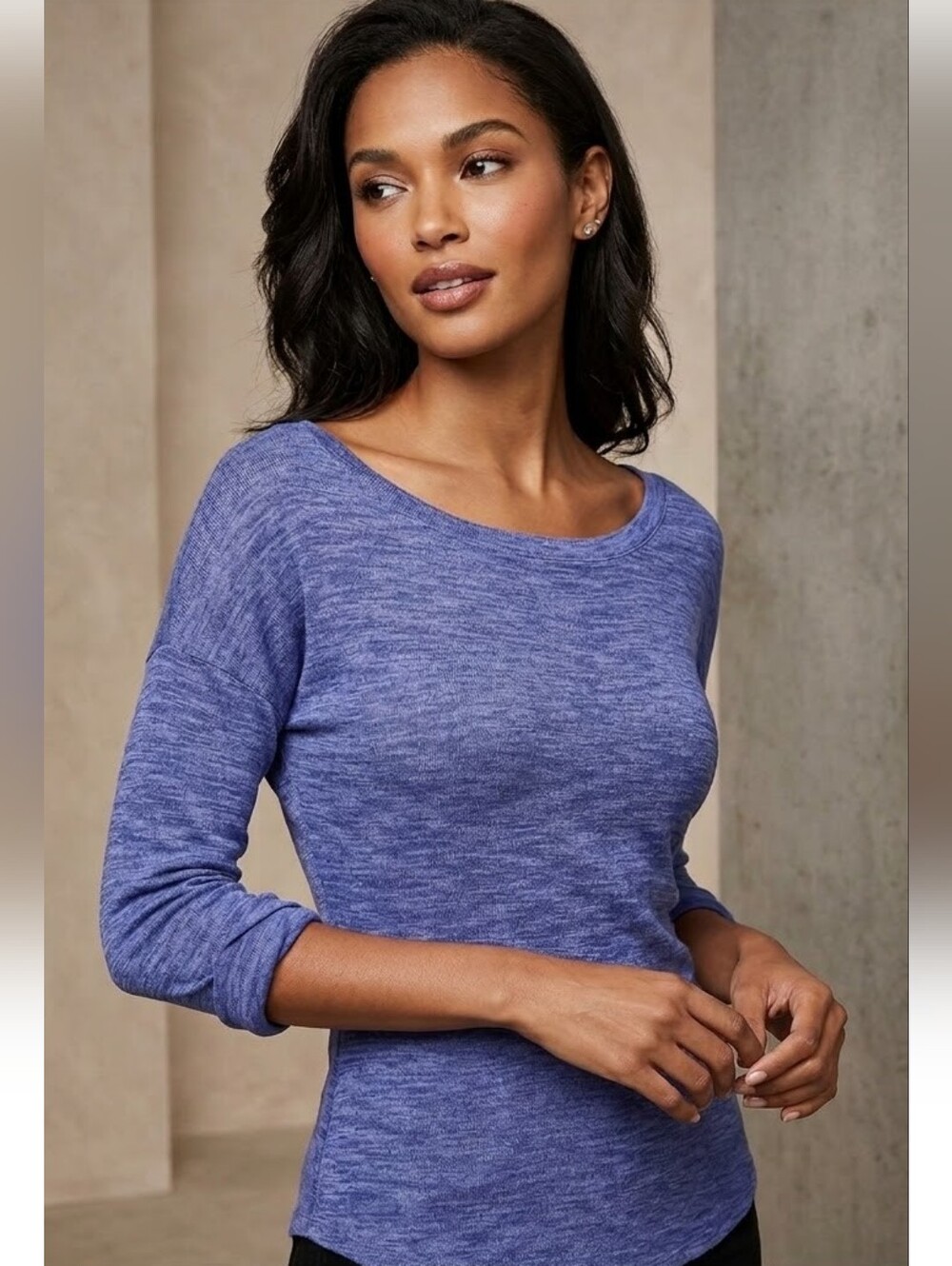 Express Blue Long Sleeve Shirt